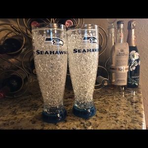 Seahawks 16 oz Crystal Gel Freezer Pilsners 💙💚